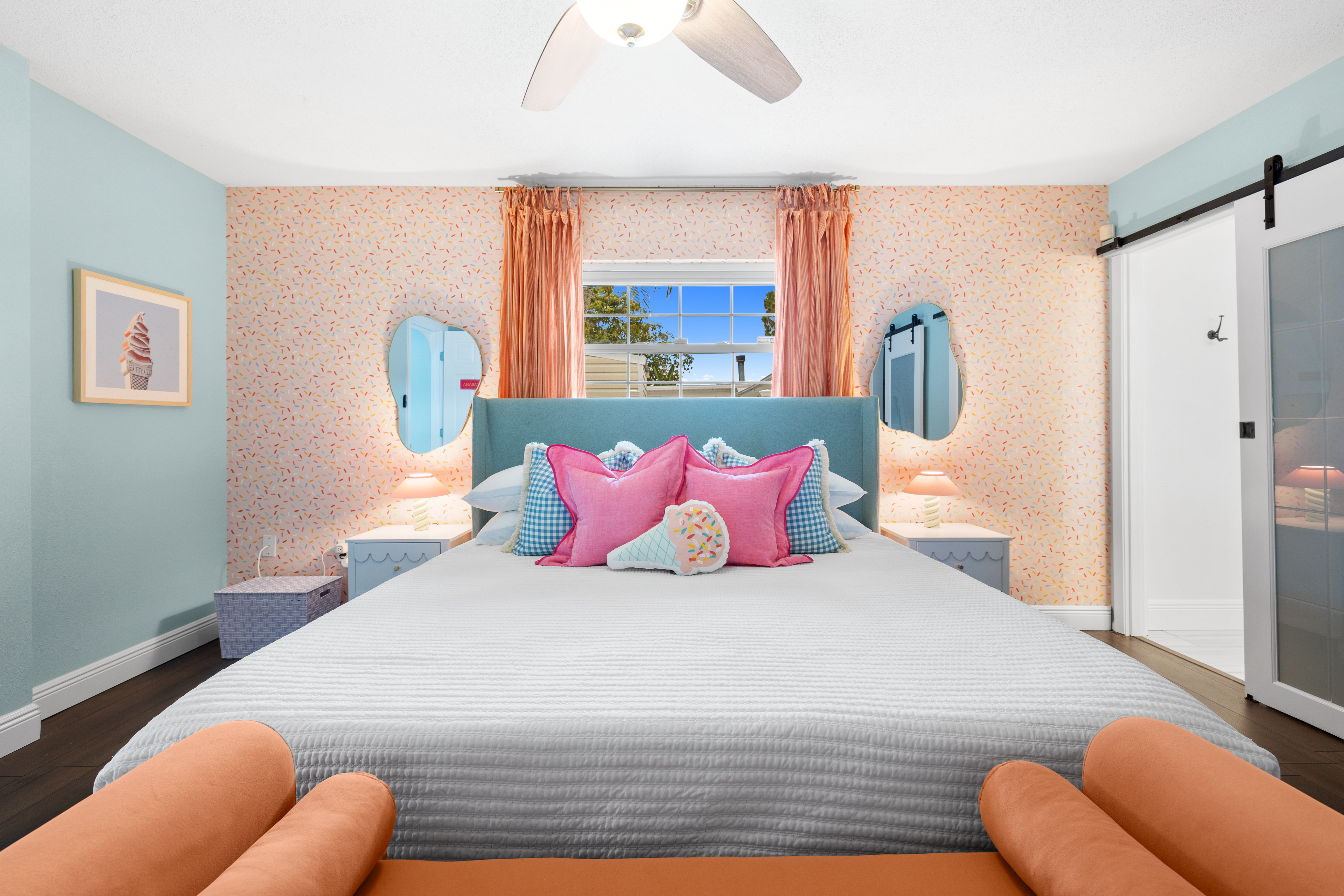 Interior bedroom shot of the Bradenton AirBnb