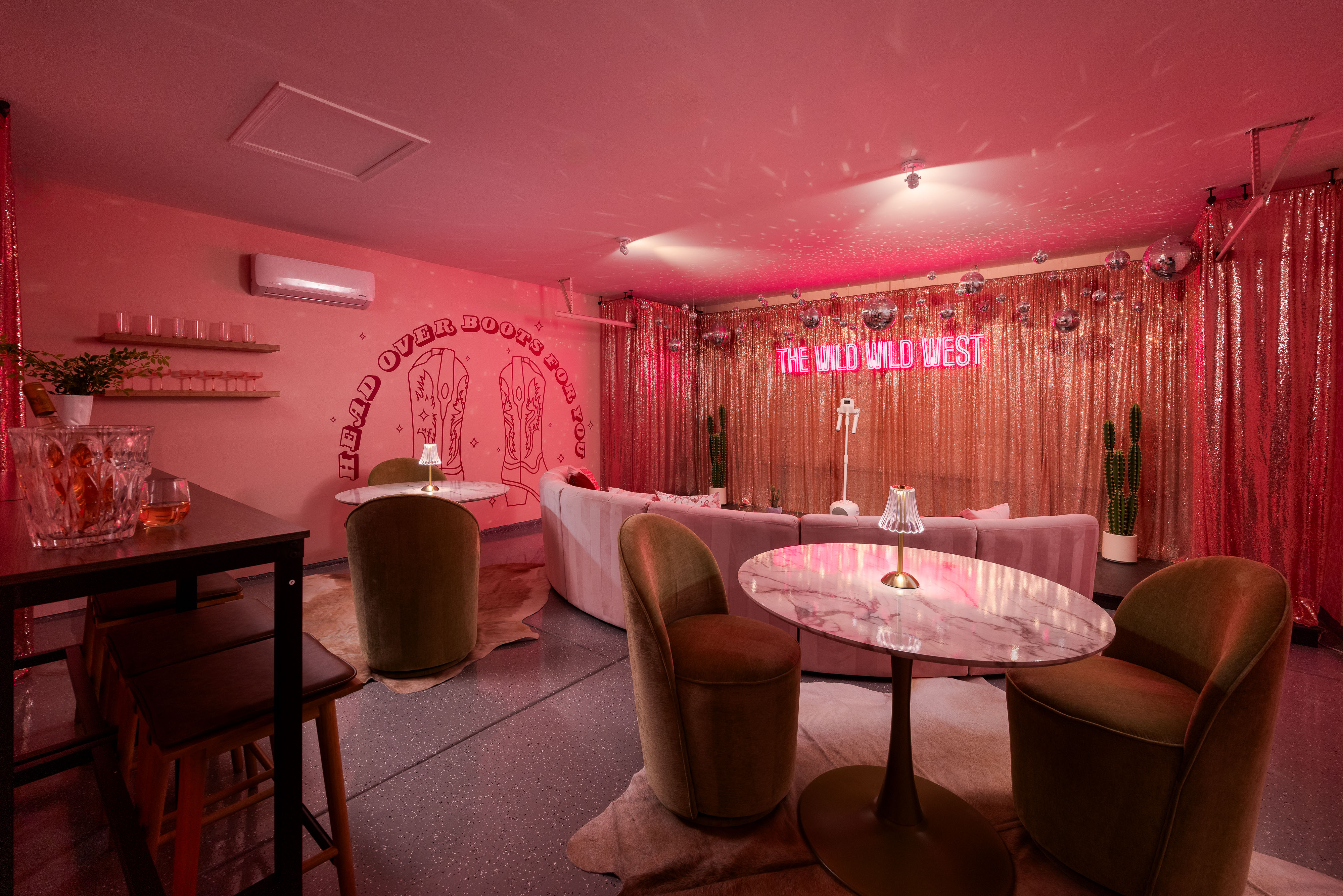 Interior shot at Howdy House