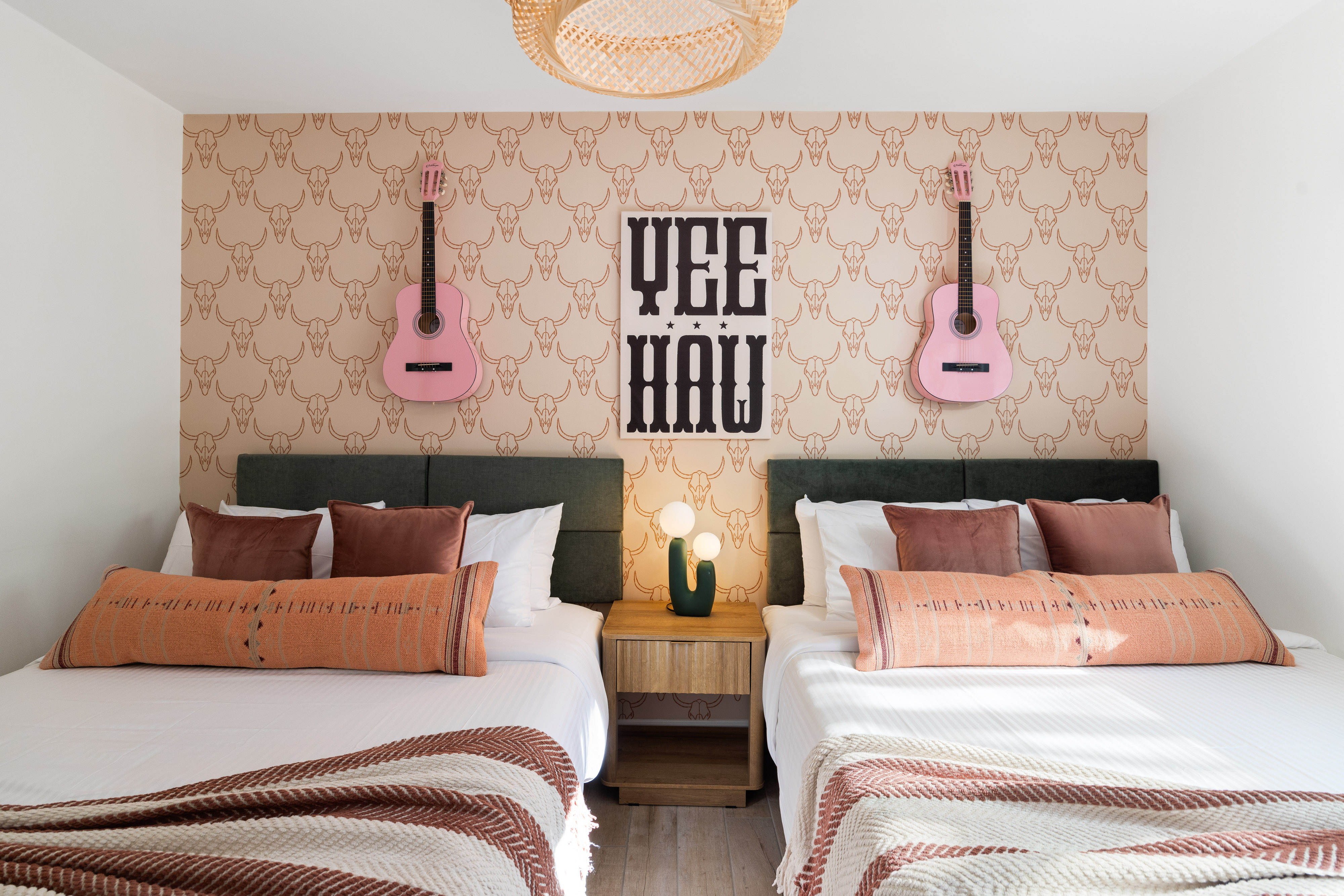 Interior bedroom shot at Howdy House