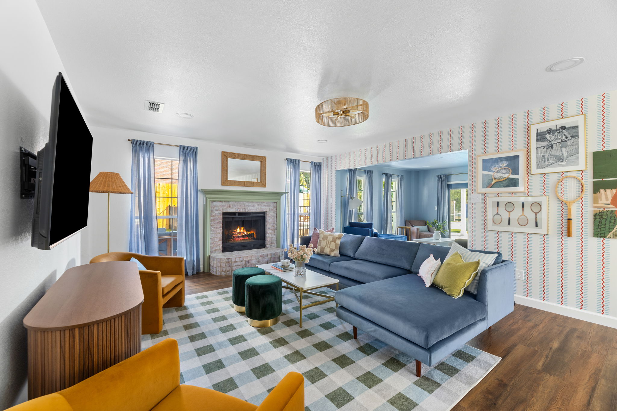 Interior living room shot of North Richland Hills STR