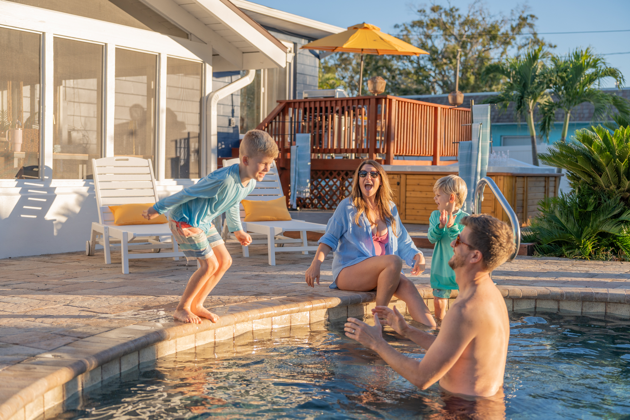 Lifestyle shot of Palmshine Hideaway