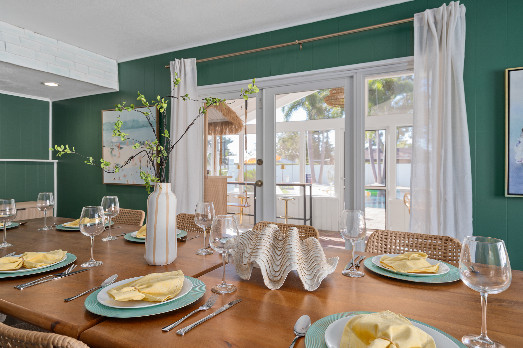 Interior shot of Palmshine Hideaway