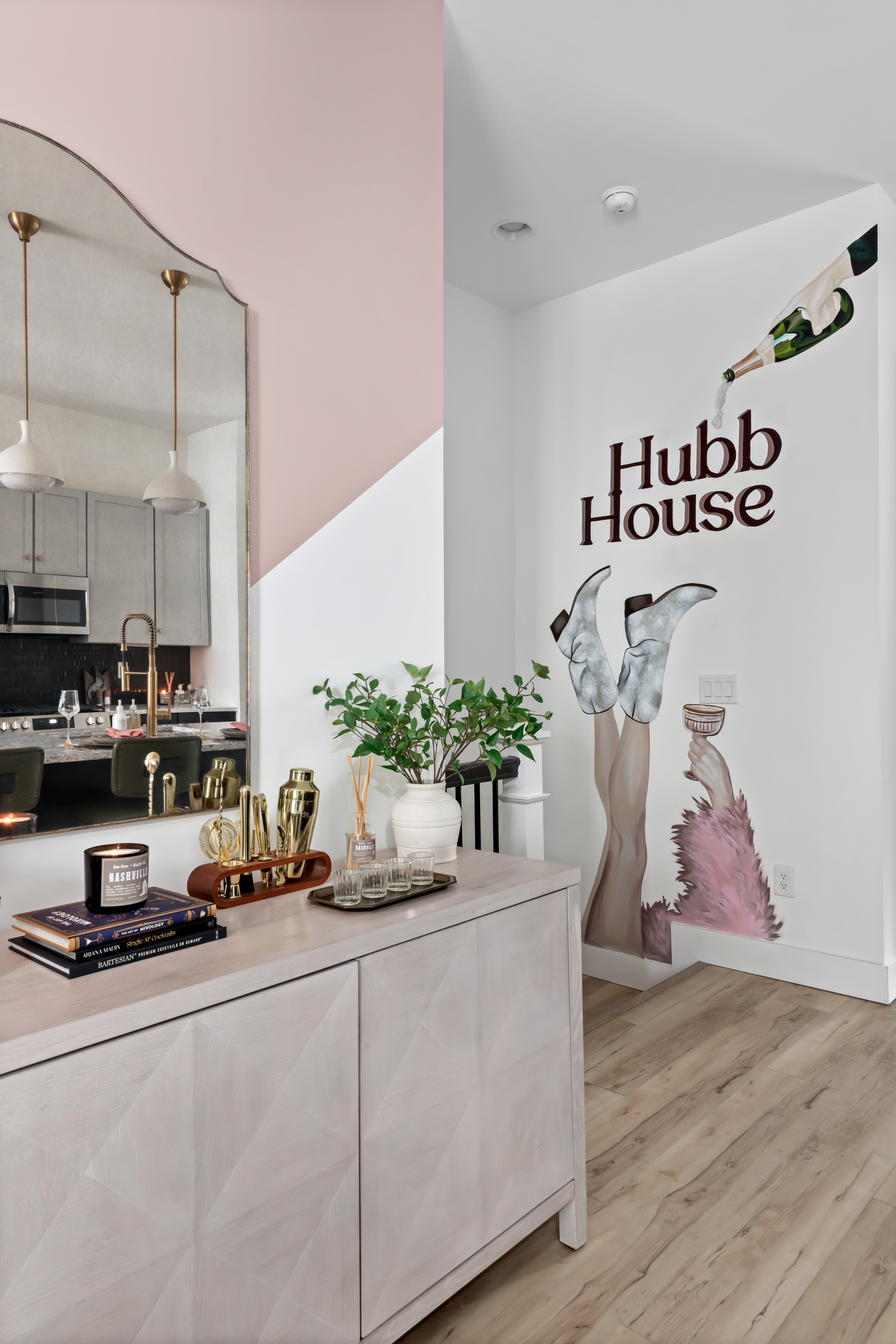 Interior shot of The Hubb House